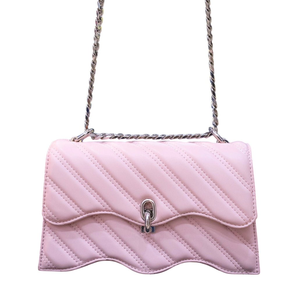 Charles & Keith Mini Quilted Chain-strap Flap Bag