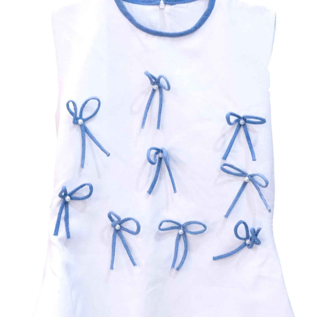 Trendy Affair White Bow Dress