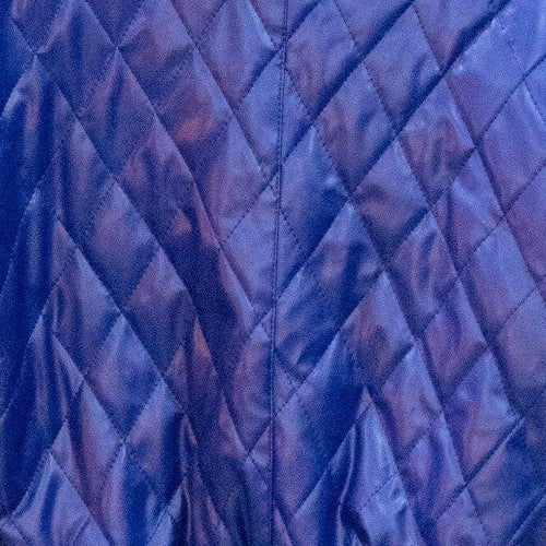 Studio Tan Blue Leather Biker Jacket