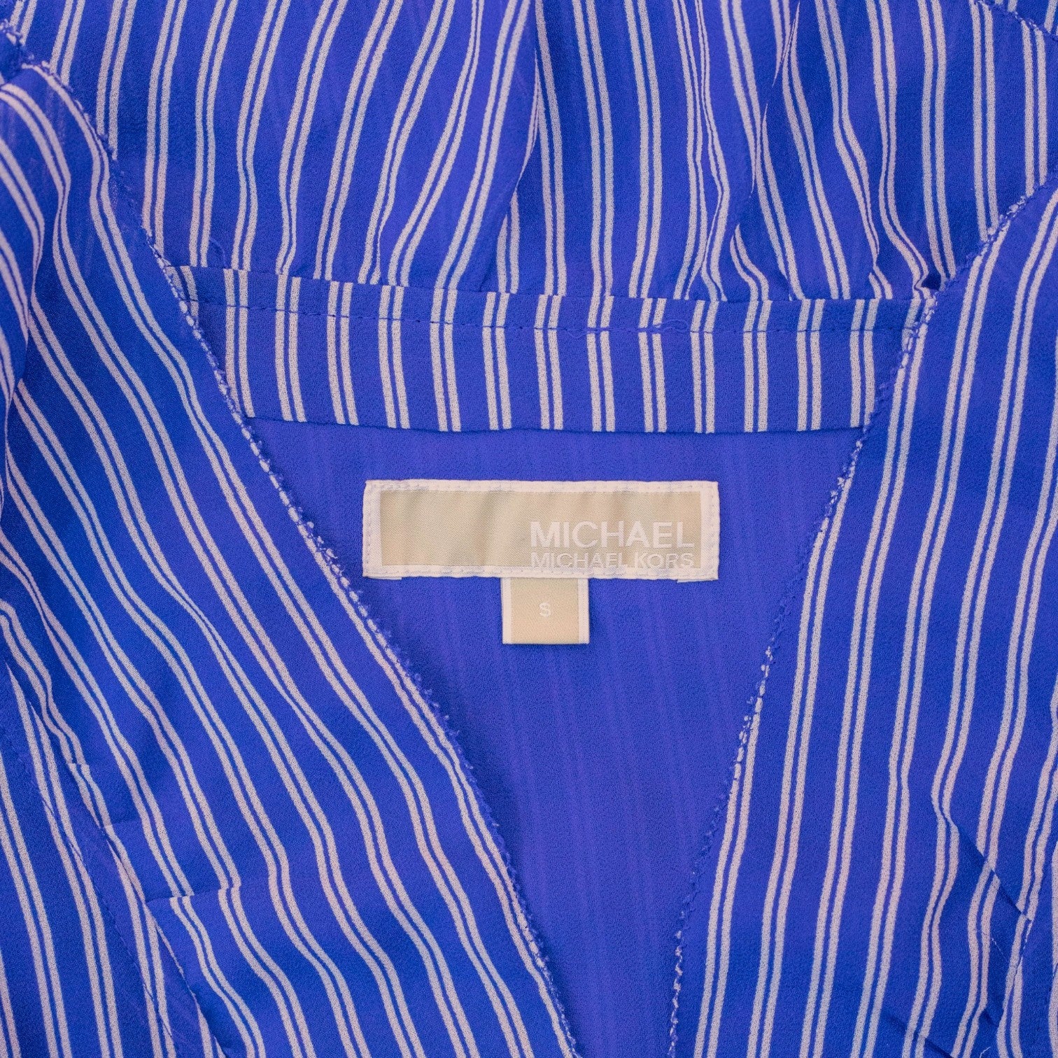 Micheal Kors Striped Blue and White Playsuit