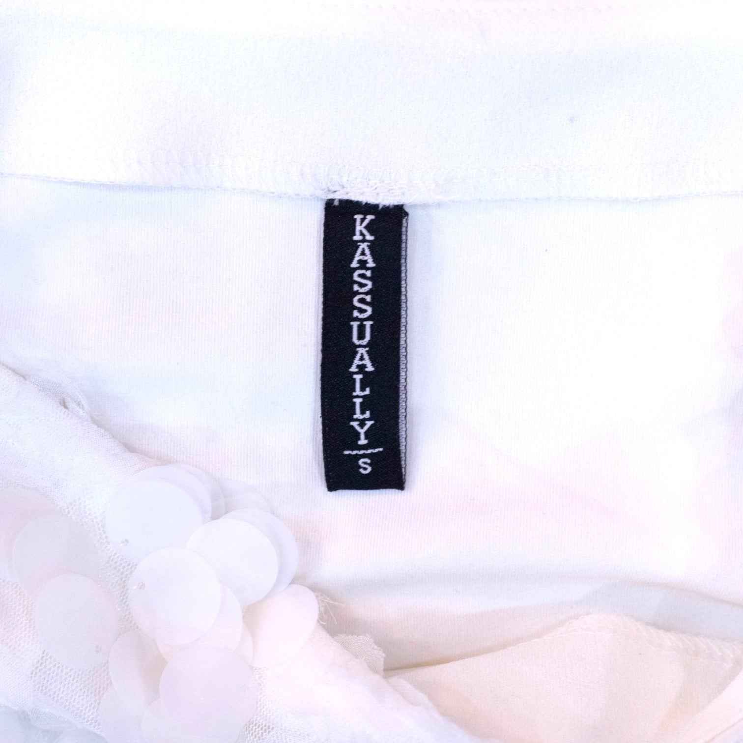 Kassually White Embellished Co-Ord Set