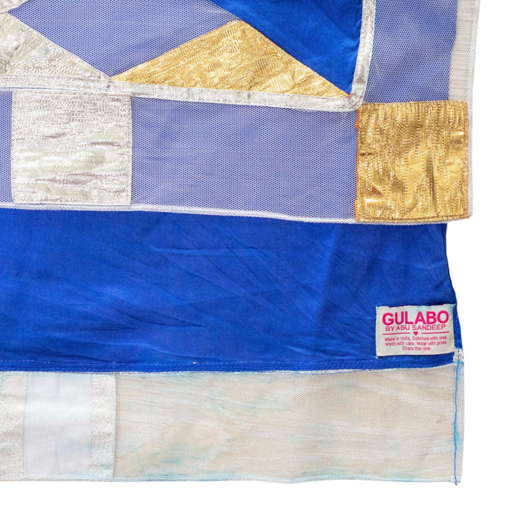 Gulabo By Abu Sandeep Royal Blue Embroidered Saree