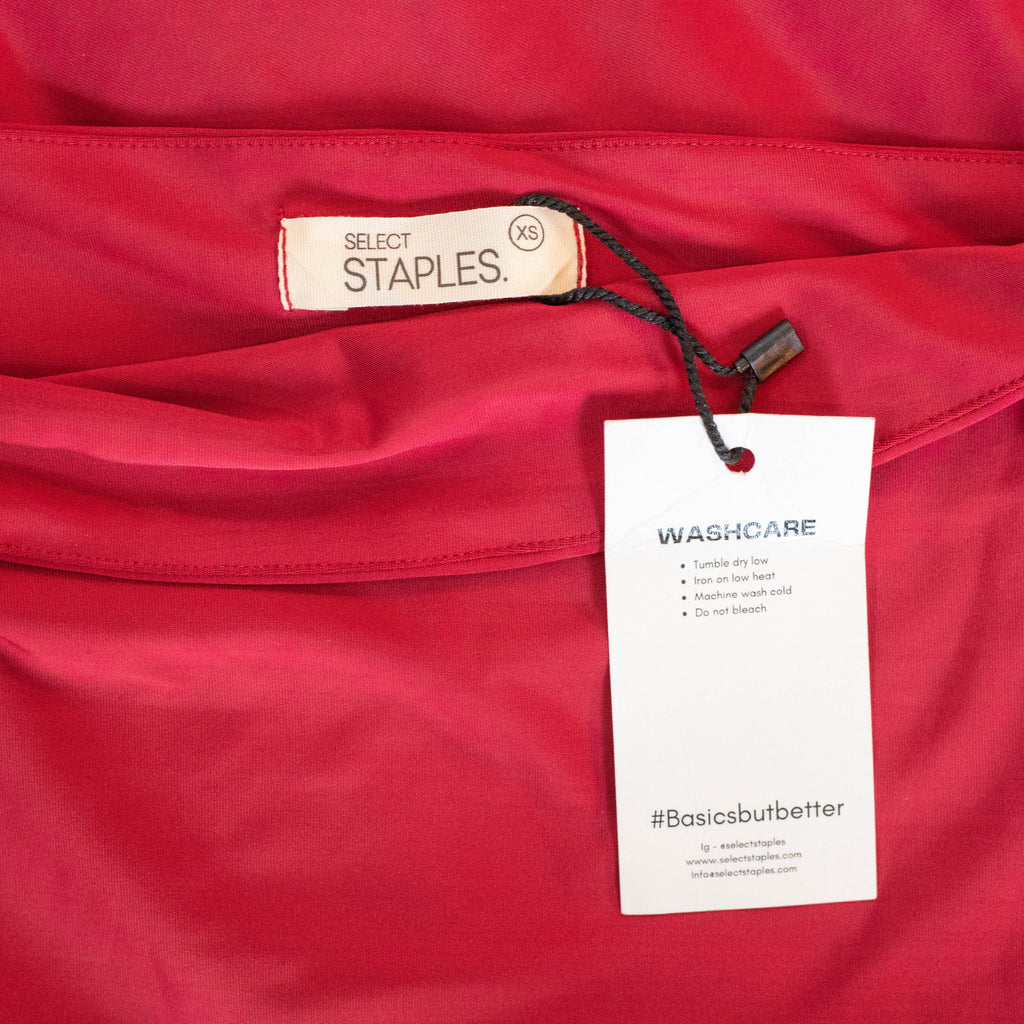 Select Staples Red Flare Tube Dress - Flow Dress