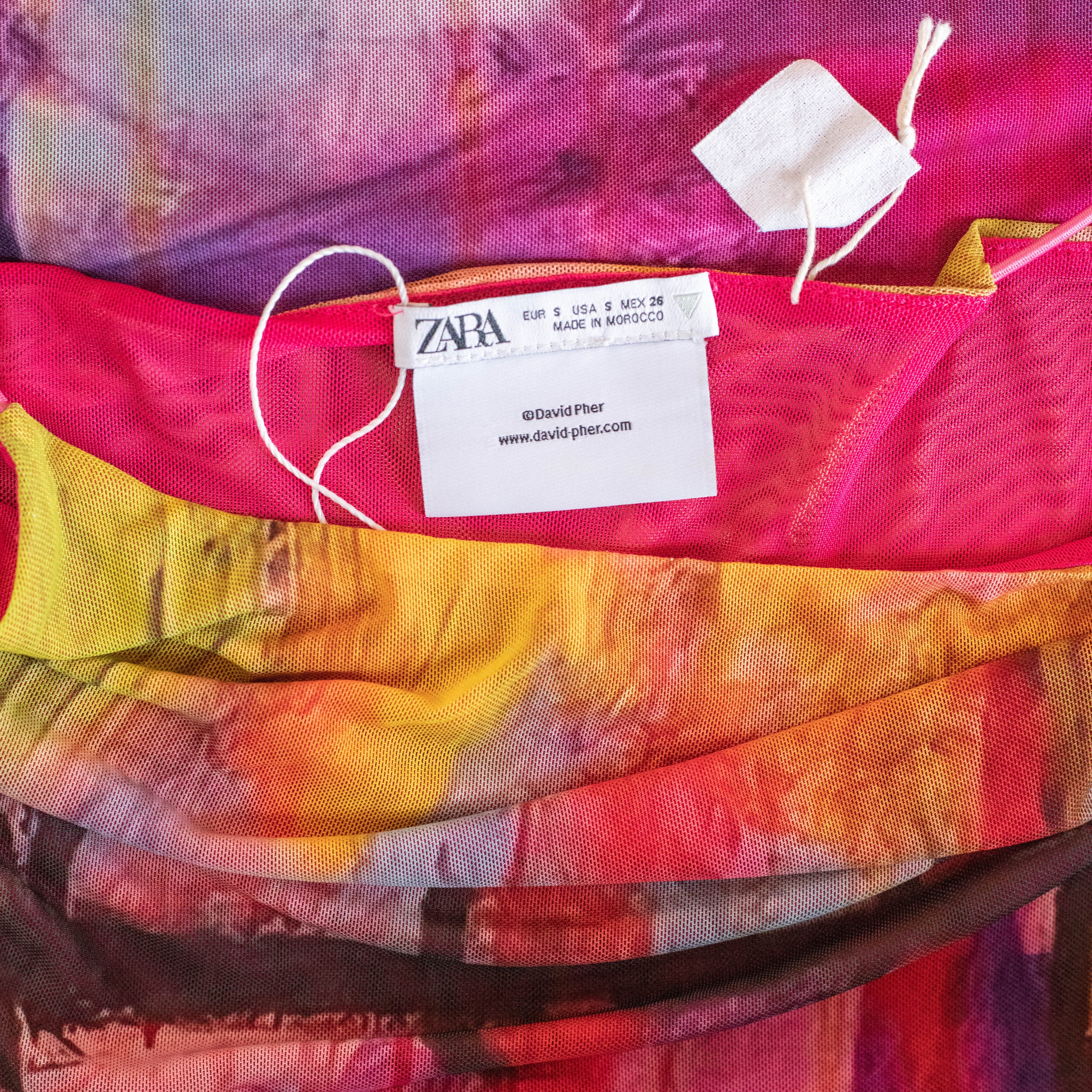 Zara x David Pher Printed Dress