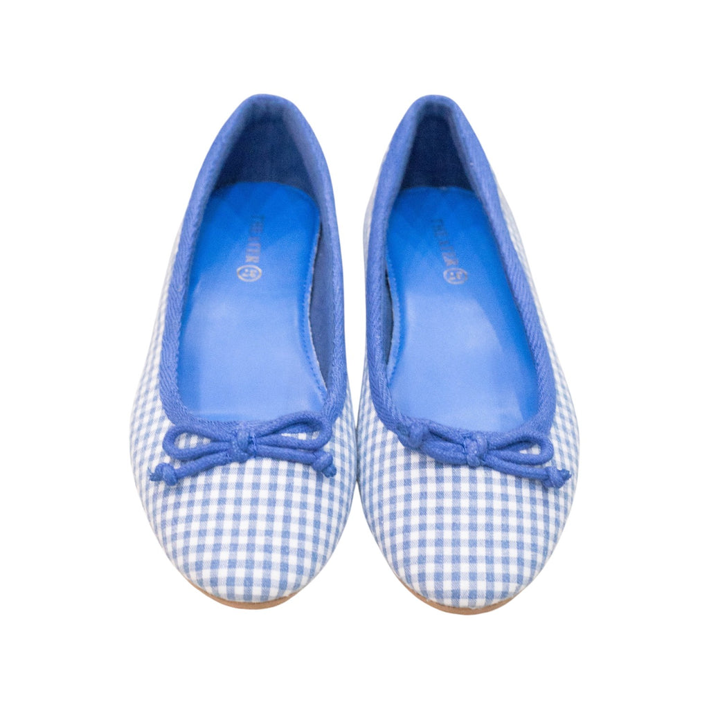 Theater xyz Swans Gingham Blue Ballerina