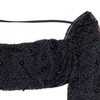 Oh Polly La Desirade Embellished Cowl Neck Crop Top