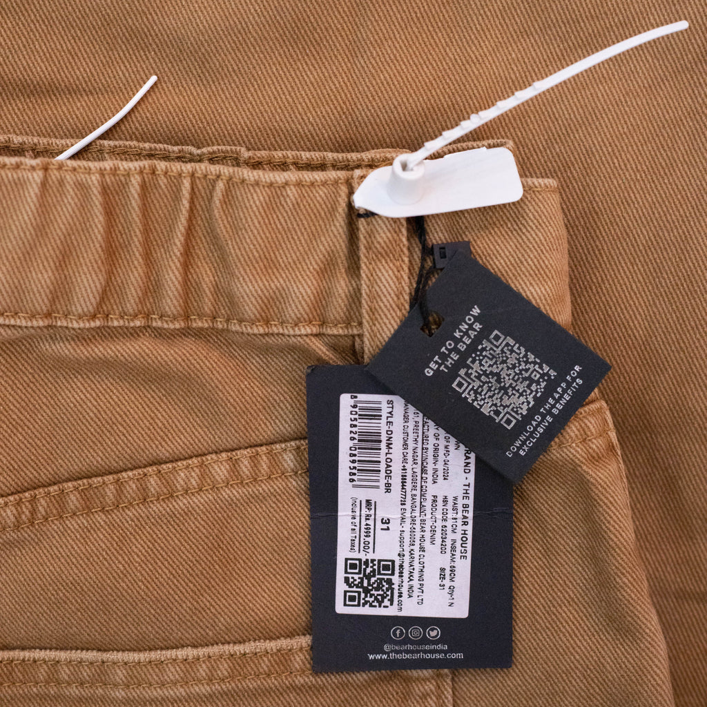 The Bear House Brown Straight Leg Jeans