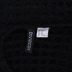 H&M Black Crochet Mini Dress