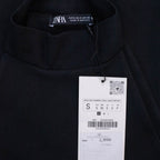 Zara Black Waist Double Cut-out Maxi Dress