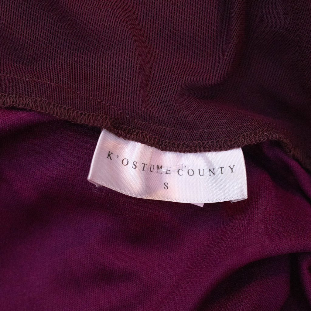 K'ostume County Escape it all Wine Midi Dress