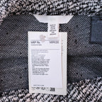 H&M Black White Herringbone Tweed Skort