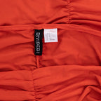 H&M Red Ruched Bubble Hem Mini Dress