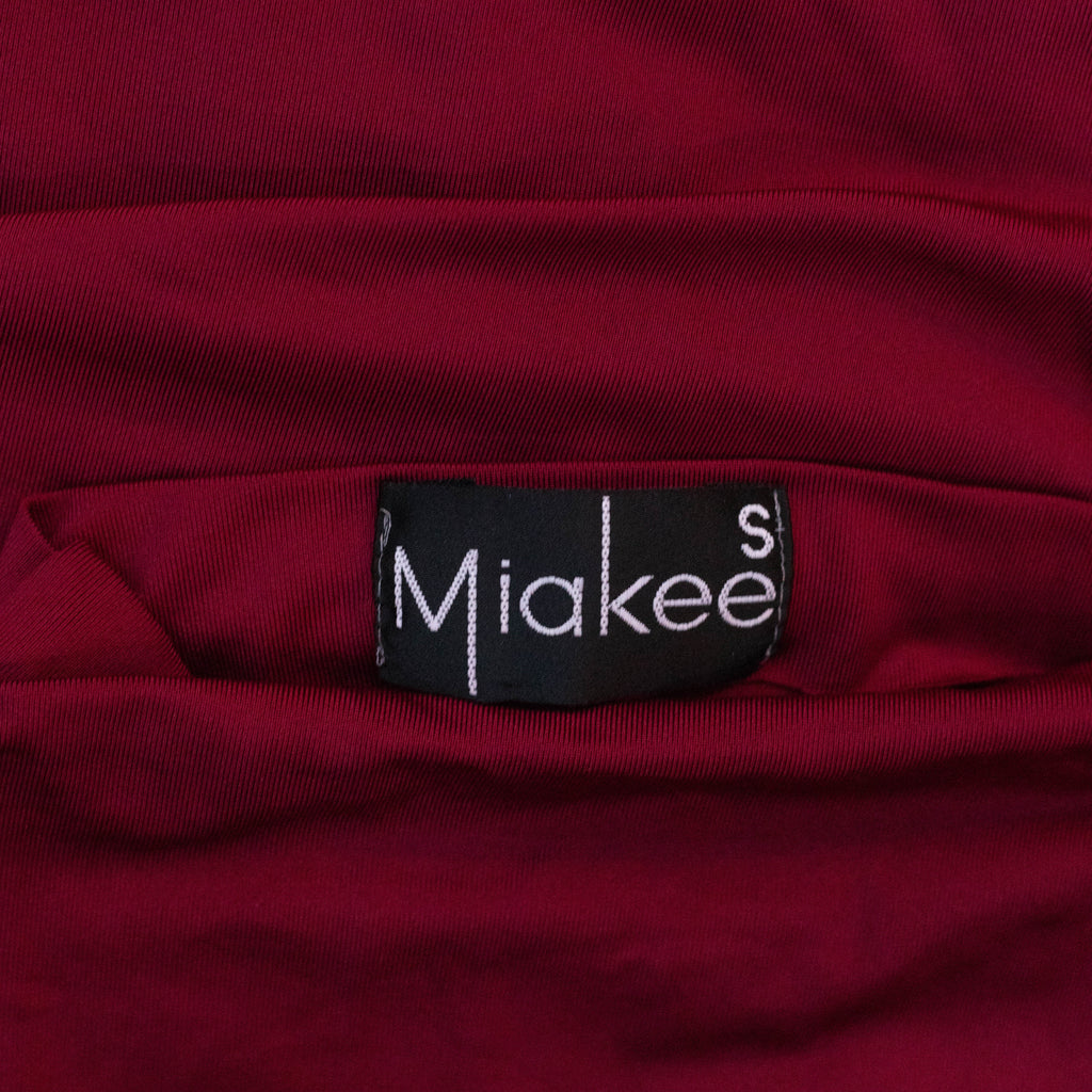 Miakee Gema Mini Dress in Maroon