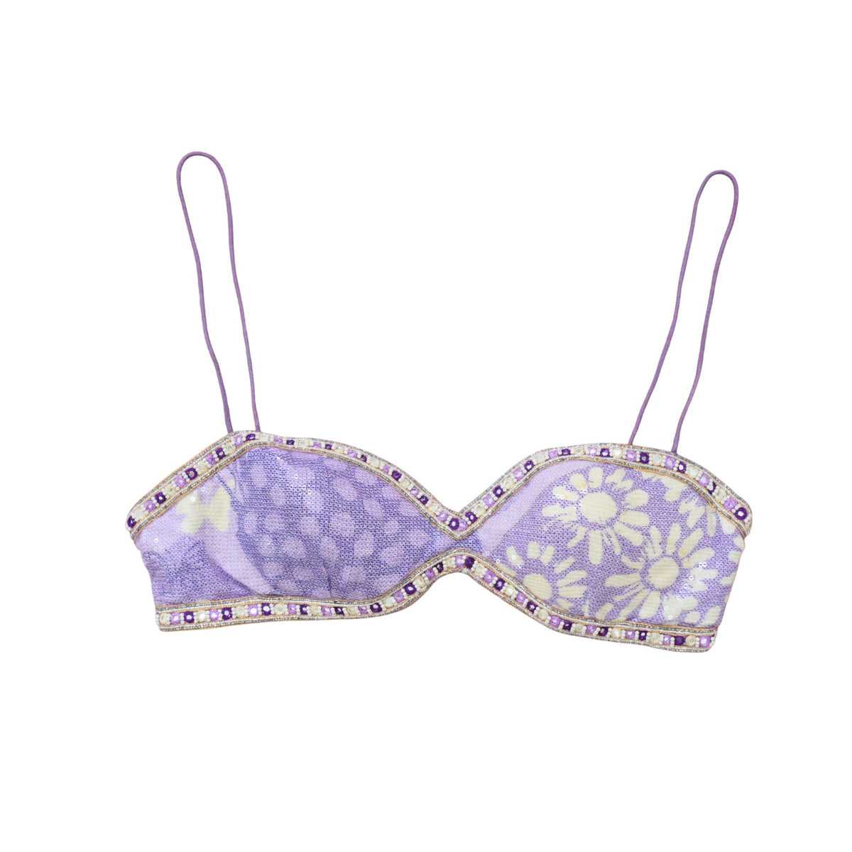 Awigna Purple Net & Organza Printed Embellished Lehenga Set of 3