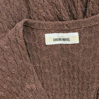 Circus Hotel Mocha Metallic Knit Jumpsuit