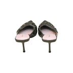 Pretty Little Thing Olive Ruched Low Heel Court Mule