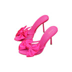 Pretty Little Thing Hot Pink Satin Bow Mules