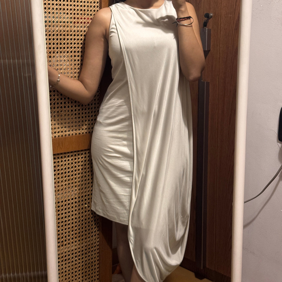 COS Asymmetric Draped Tank Dress