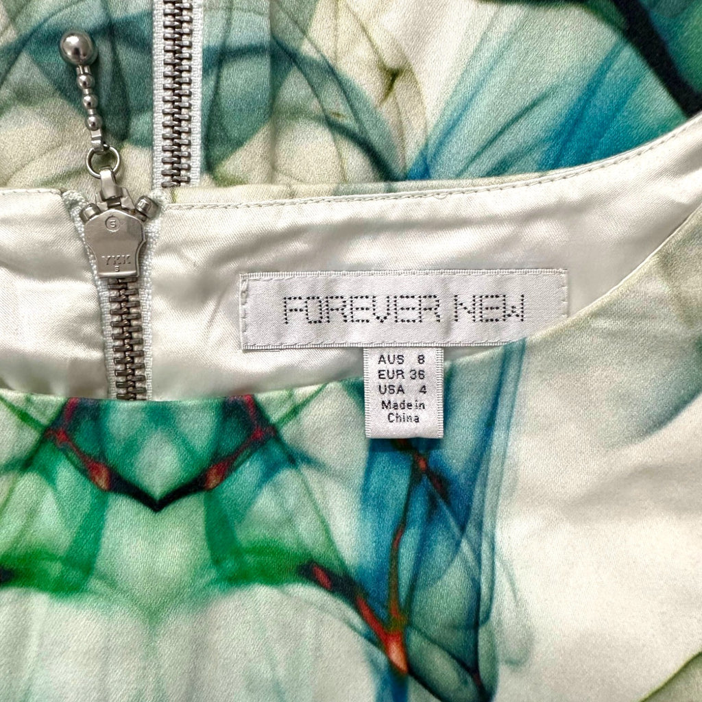 Forever New Abstract Sleeveless Printed Dress