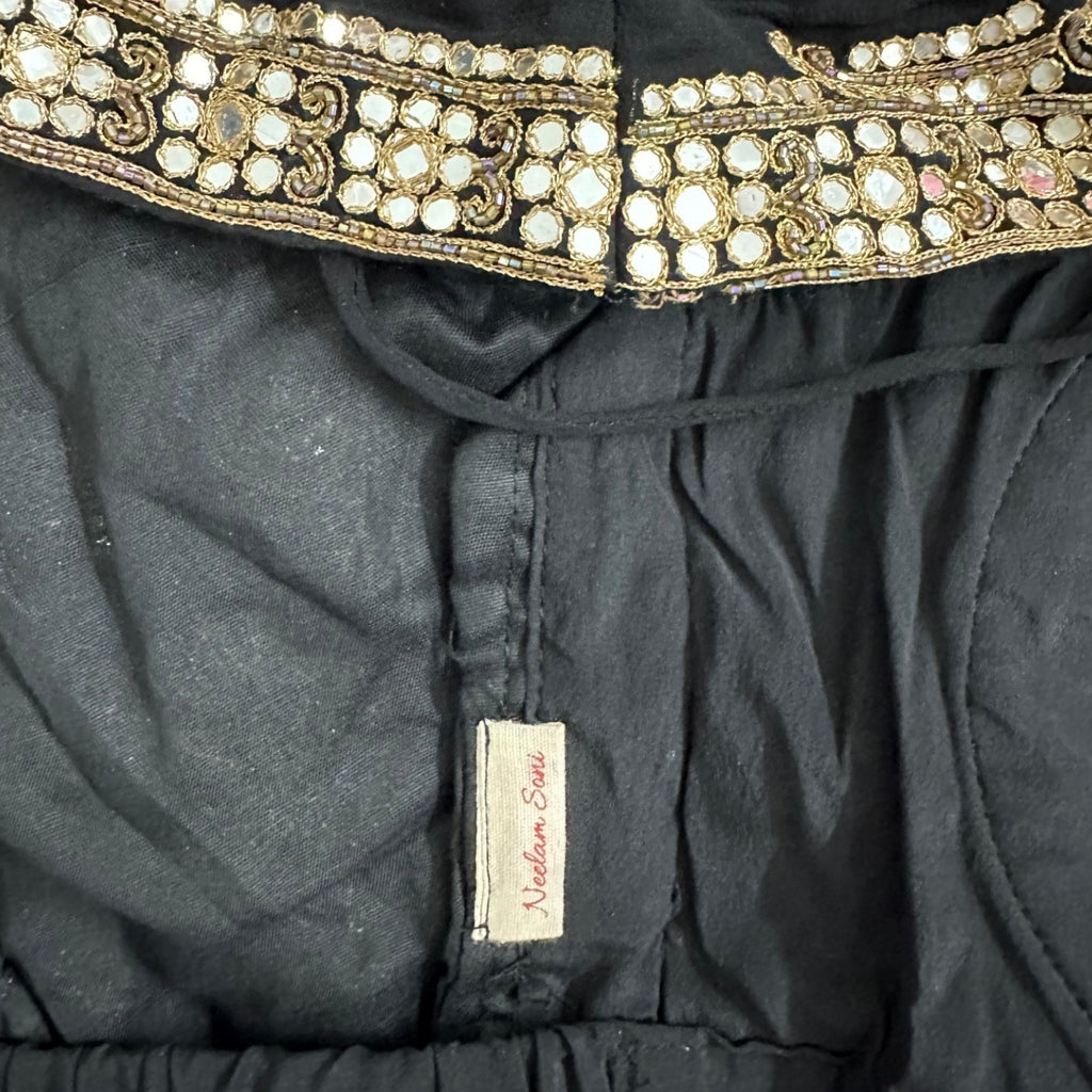 Neelam Soni Saree with Black Blouse