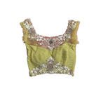 Yellow Floral Saree with Blouse