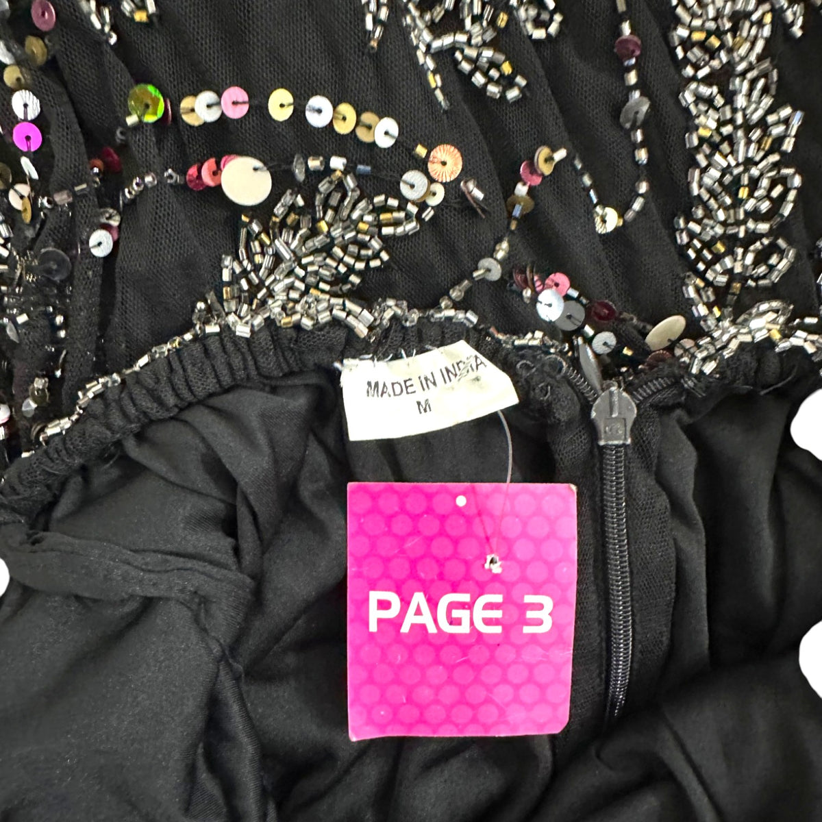 Page 3 Halter Neck Embellished Black Gown