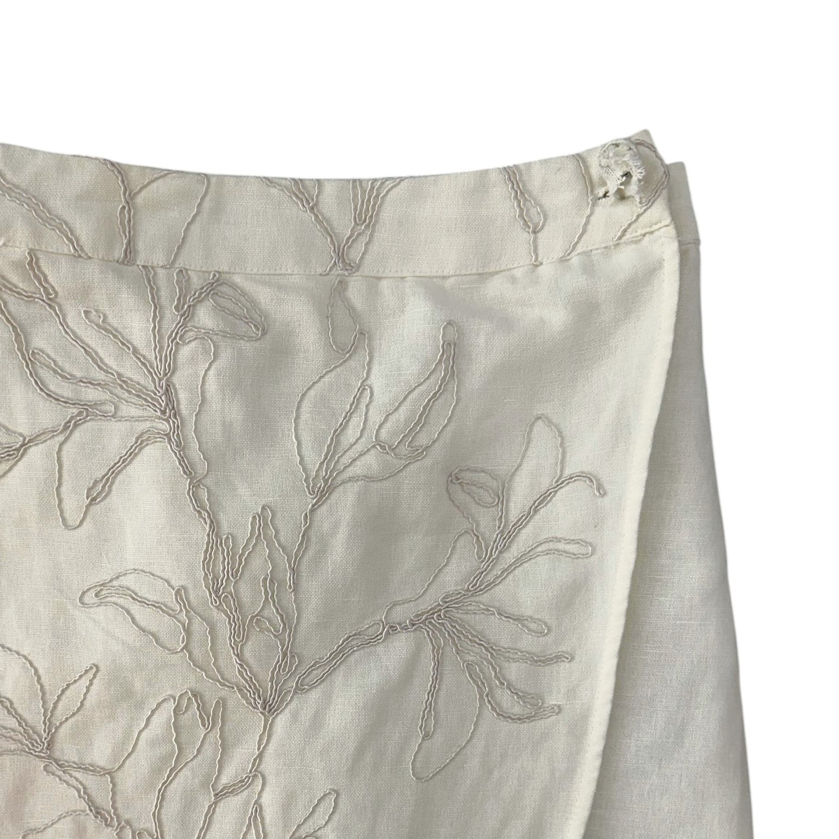 Contemponari Florence White Slit Skirt Set