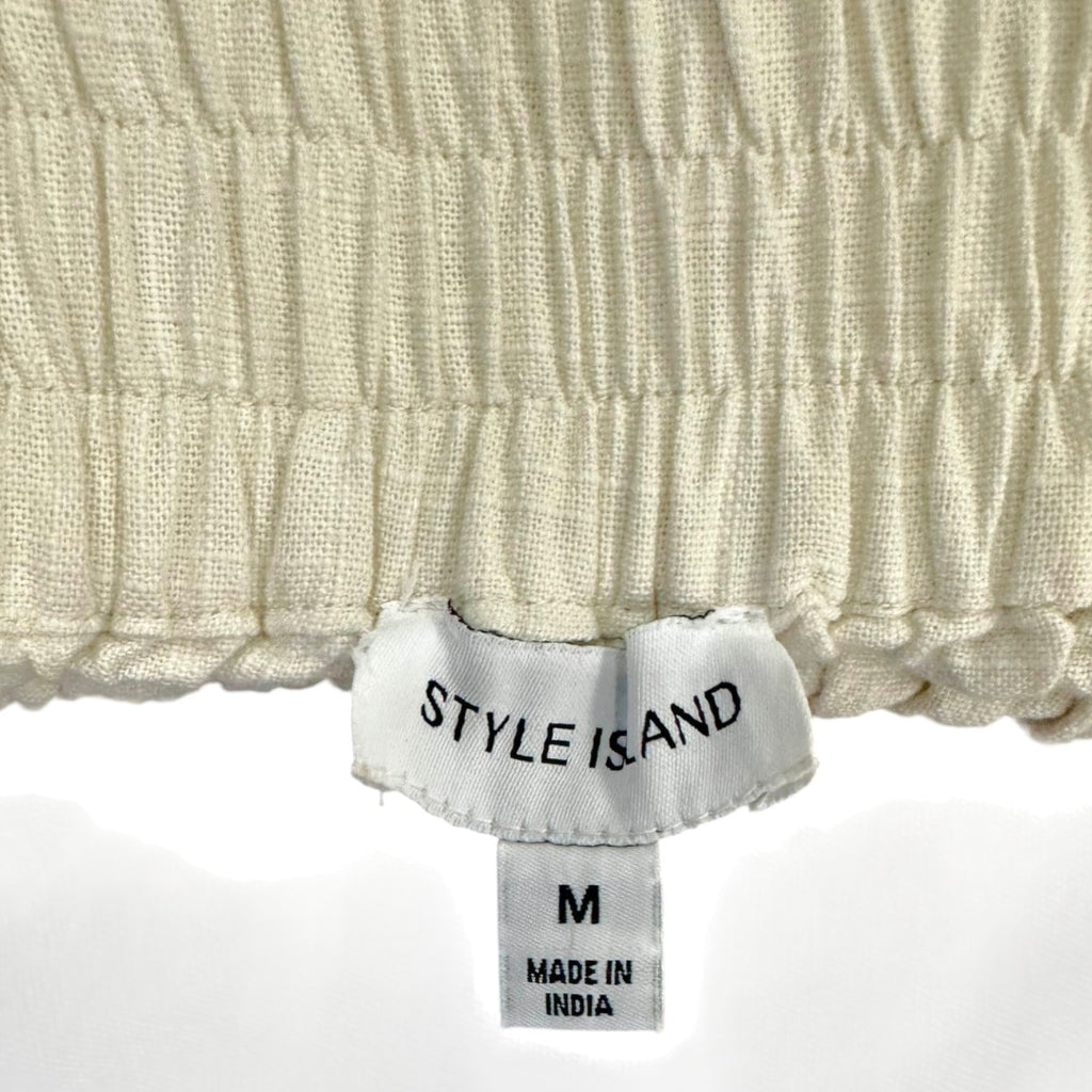 Style Island High Waisted Embroided Frida Shorts