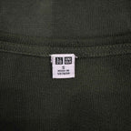 Uniqlo Olive Lightweight Open-Front Longline Cardigan