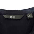 Uniqlo Navy Blue High Low Flowy Blouse