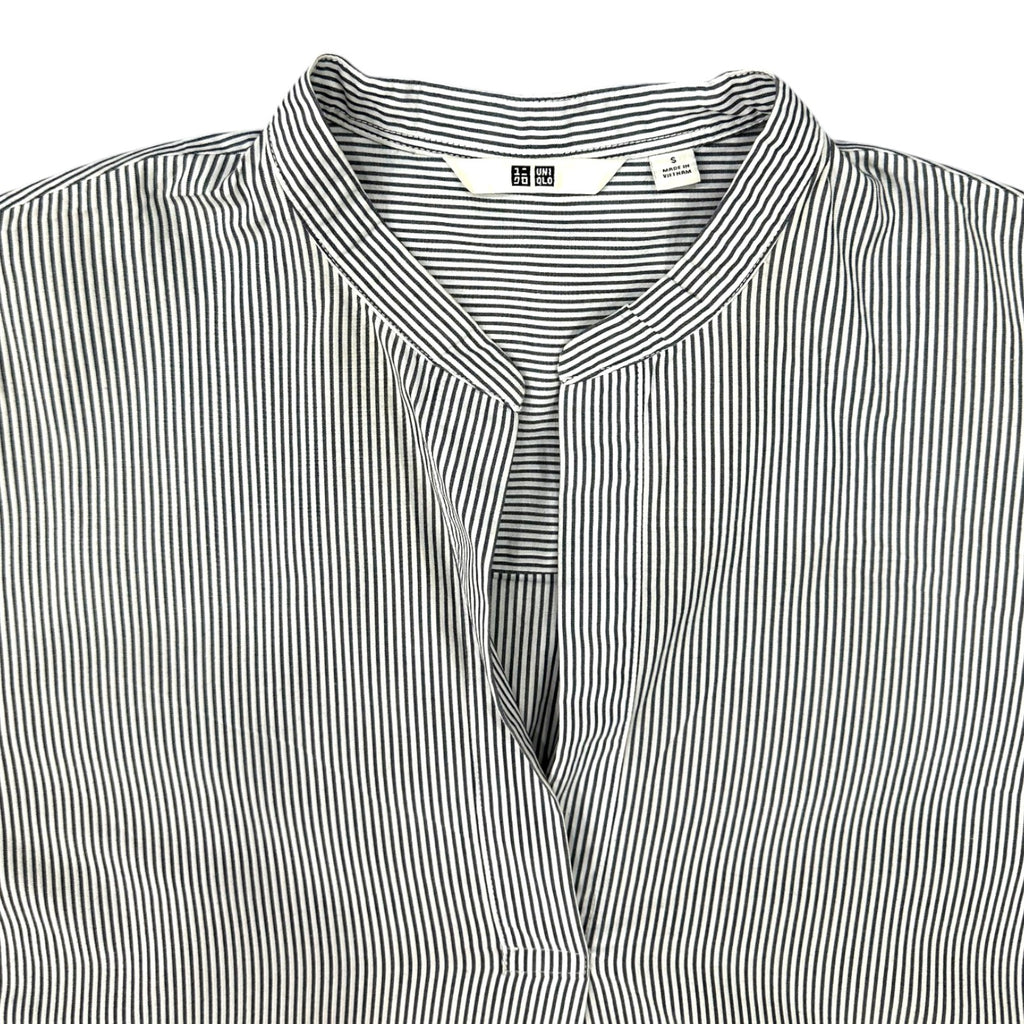 Uniqlo Striped Collar Tunic Blouse