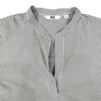 Uniqlo Striped Collar Tunic Blouse