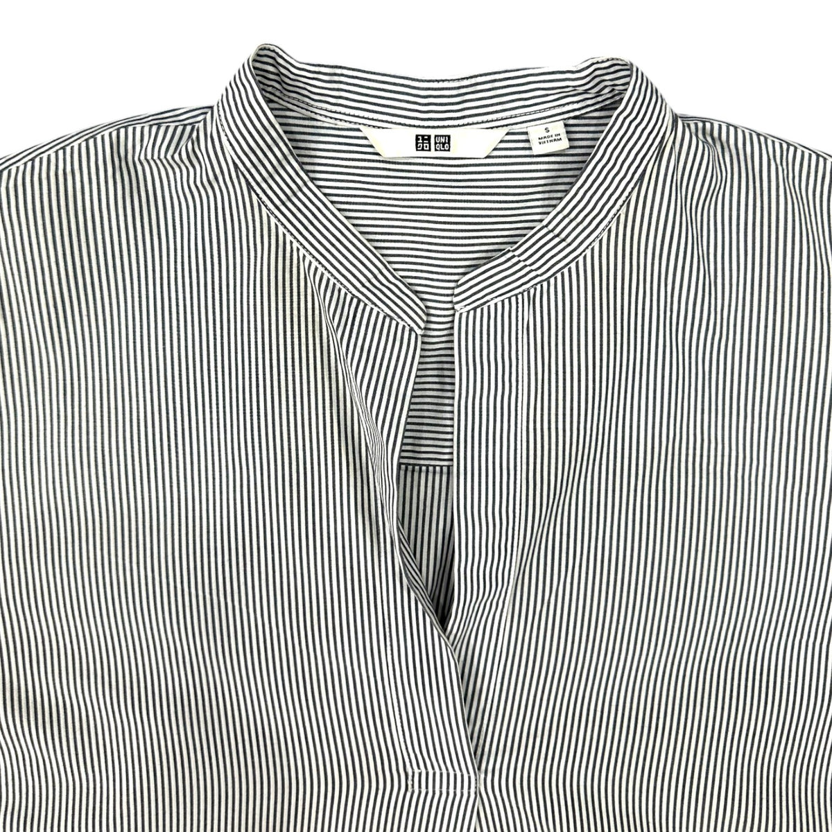 Uniqlo Striped Collar Tunic Blouse