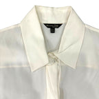 Massimo Dutti Flowing Shirt with Pleated Fringed Cuffs