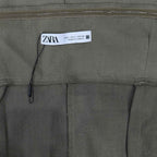 Zara Strapless Draped Dress in Olive