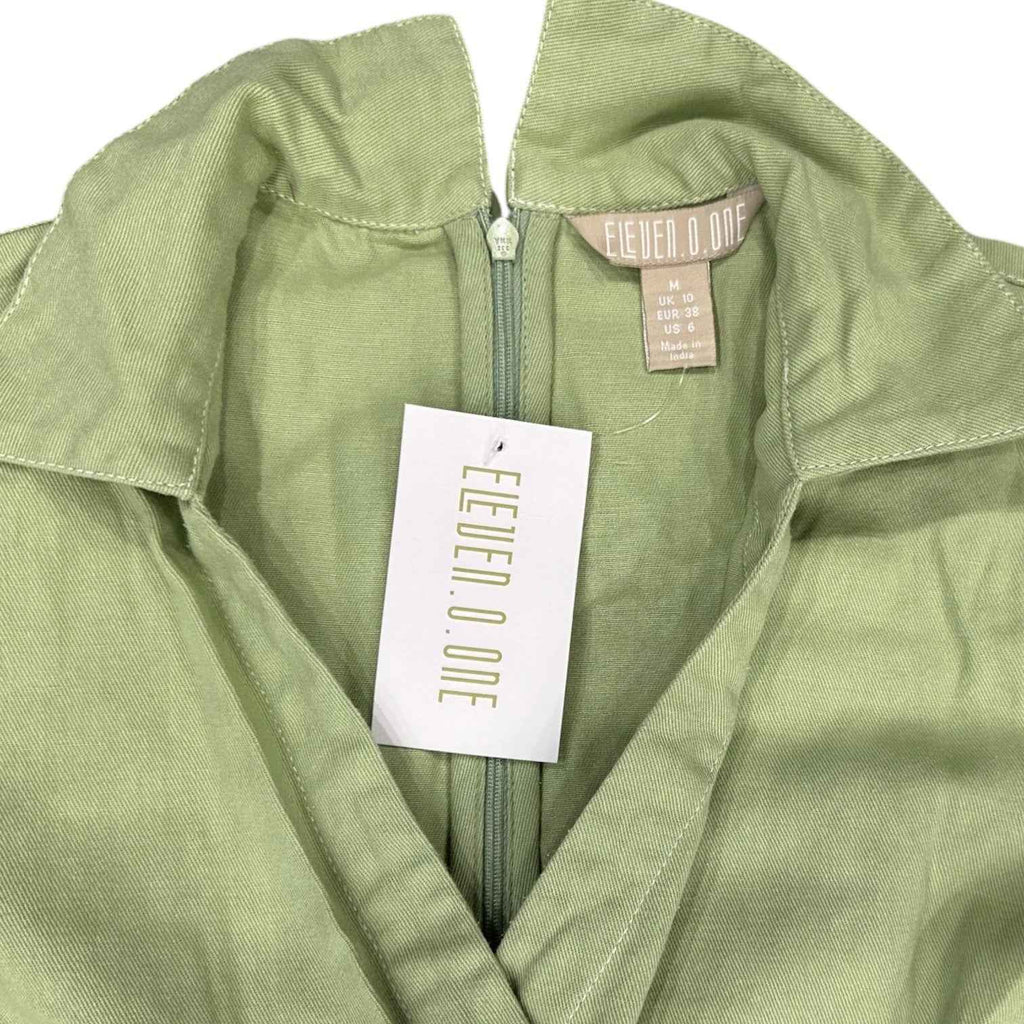 Ruiaan Sage Green Wide Leg Jumpsuit
