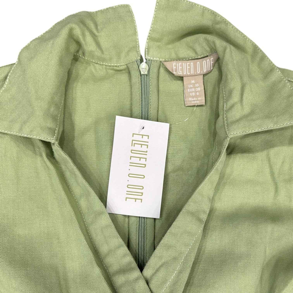 Ruiaan Sage Green Wide Leg Jumpsuit