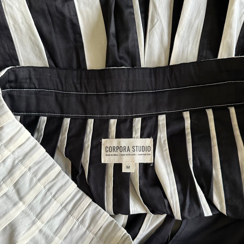 Corpora Studio Organic Cotton Pleated Skirt Co-ord Set