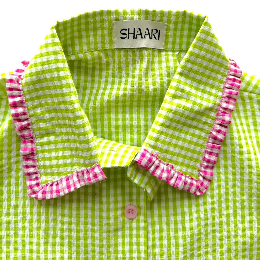 Shaari By Shanya Gingham Co-ord Set