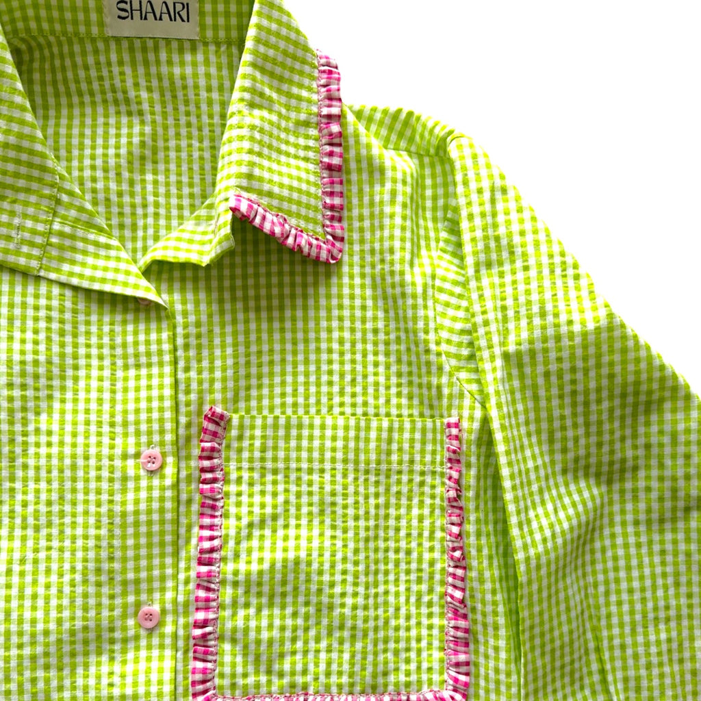 Shaari By Shanya Gingham Co-ord Set