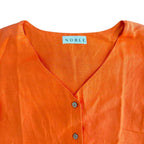 Noble Orange Vest and Wide Leg Pants Co-ord Set