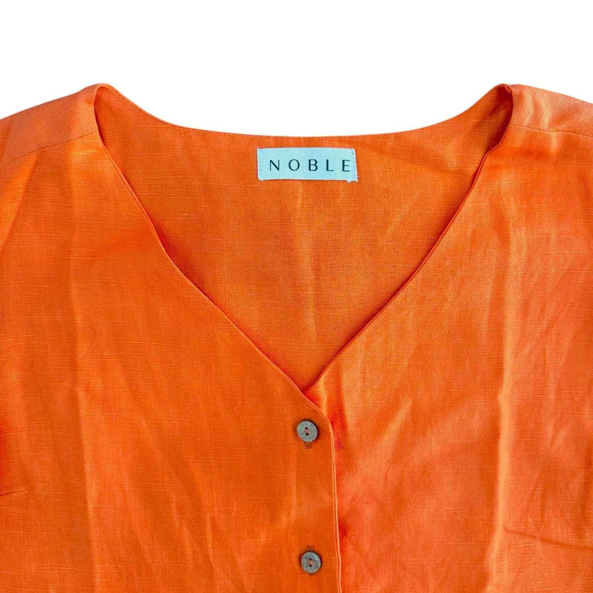 Noble Orange Vest and Wide Leg Pants Co-ord Set