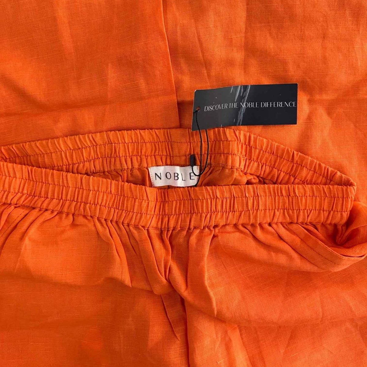 Noble Orange Vest and Wide Leg Pants Co-ord Set