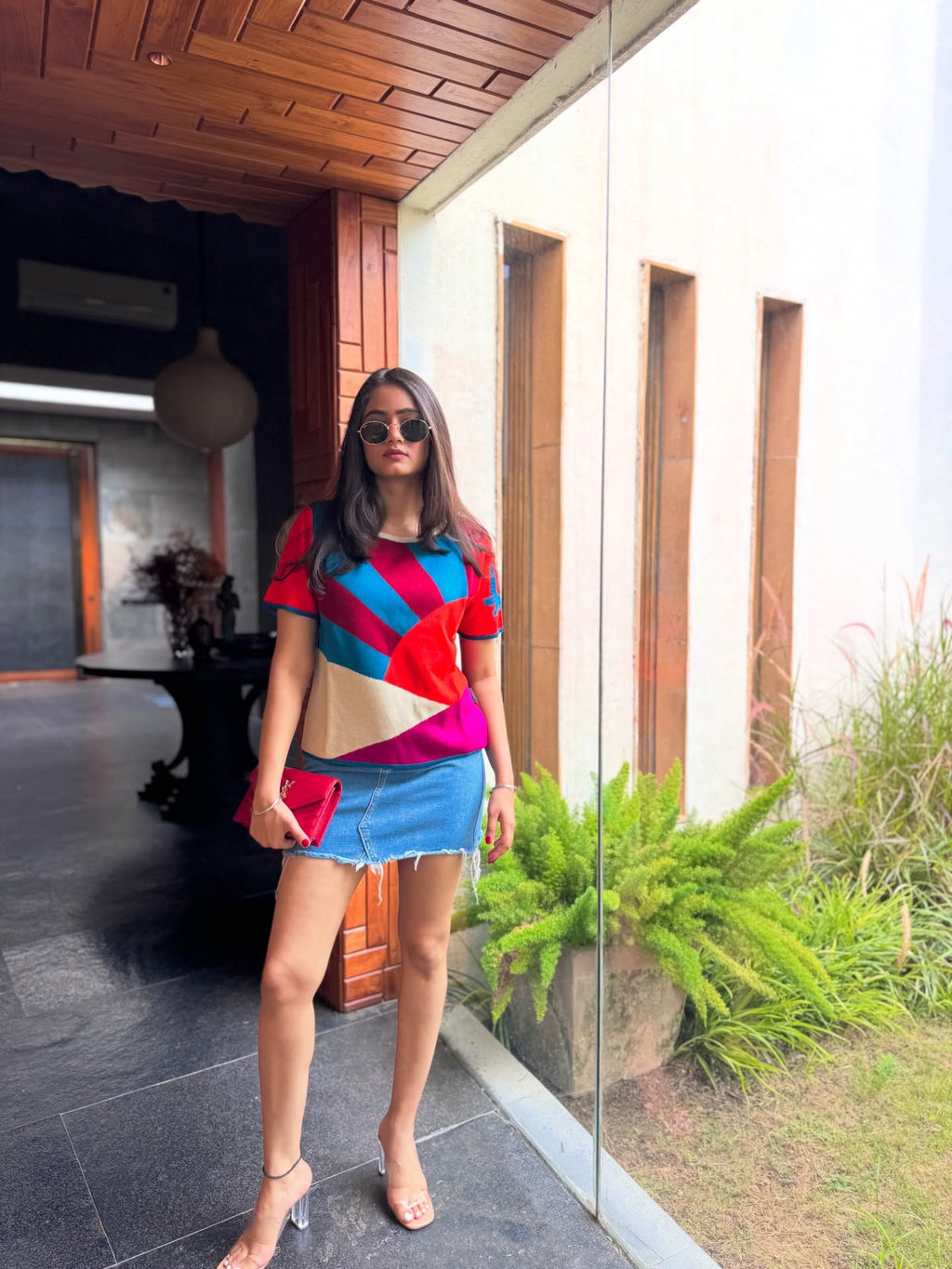 Saloni Jain Almost Midnight Half Sleeve Tshirt Jumper