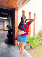 Saloni Jain Almost Midnight Half Sleeve Tshirt Jumper