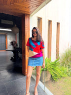 Saloni Jain Almost Midnight Half Sleeve Tshirt Jumper