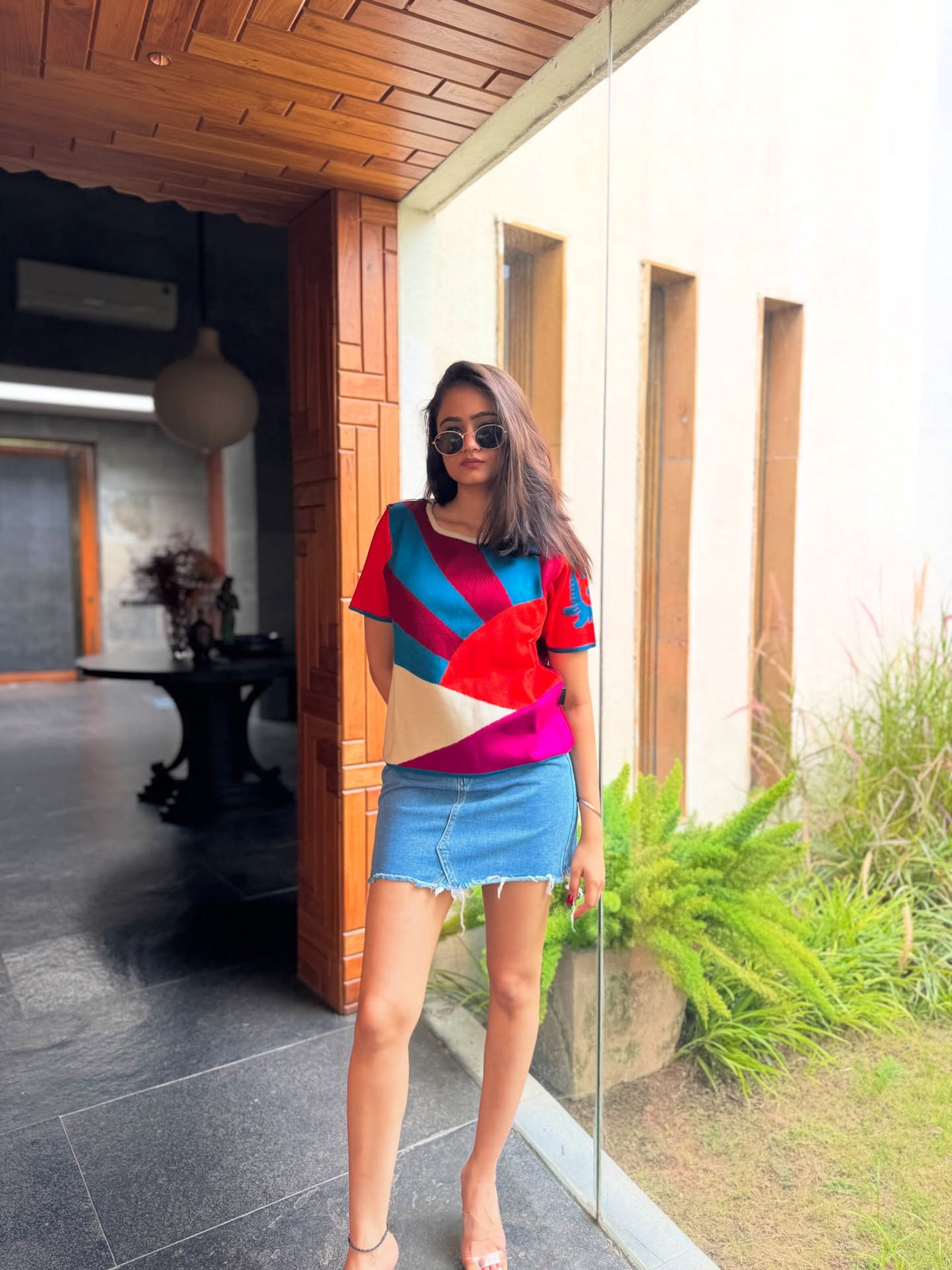 Saloni Jain Almost Midnight Half Sleeve Tshirt Jumper