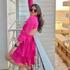 By The Bay Layered Fit & Flare Dress