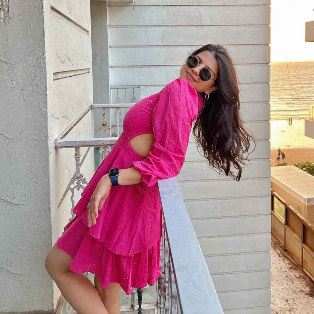 By The Bay Layered Fit & Flare Dress