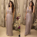 Shantnu Nikhil Silver Pleated Gown